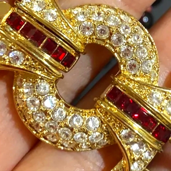 Vintage Nolan Miller Garnet Necklace - Picture 4 of 7